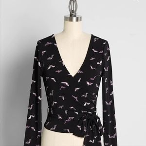 Modcloth Ballet Class Wrap Top